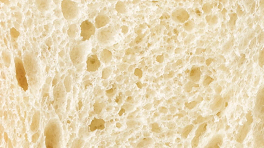 写真：パンの中の気泡