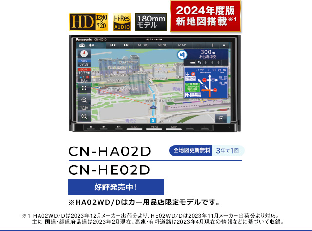 CN-HA02WD,CN-HA02D,CN-HE02WD,CN-HE02Dメインビジュアル