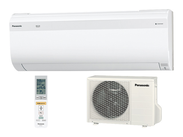 写真：インバーター冷暖房除湿タイプ　ルームエアコン CS-SX250C/S-W（クリスタルホワイト）
