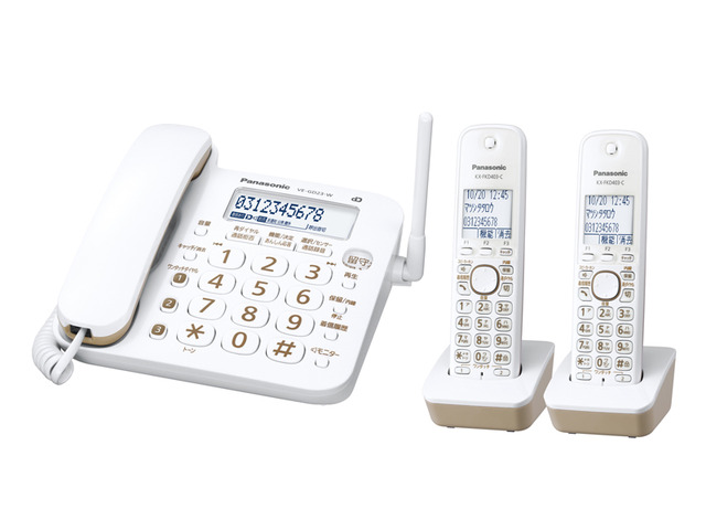 Panasonic - パナソニック コードレス電話機(子機1台付) VE-GD78DL-W