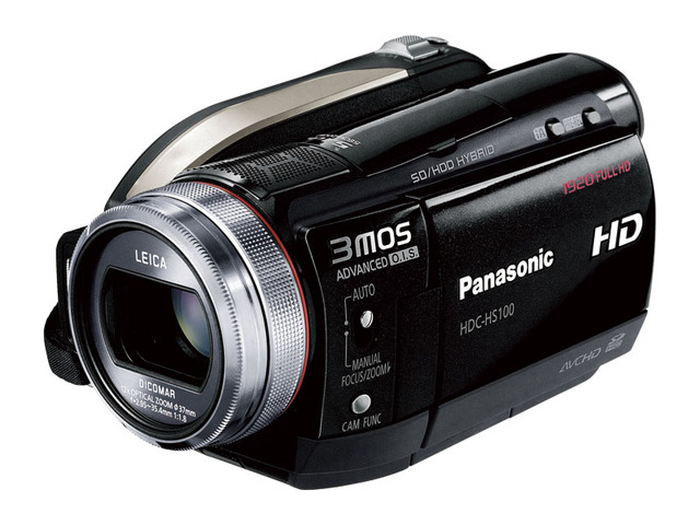 写真：デジタルハイビジョンビデオカメラ HDC-HS100-K（ブラック）