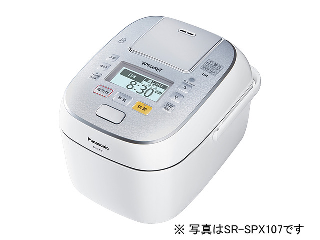 写真：スチーム&可変圧力ＩＨジャー炊飯器 SR-SPX187-W（スノークリスタルホワイト）