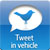 Tweet in vehicle