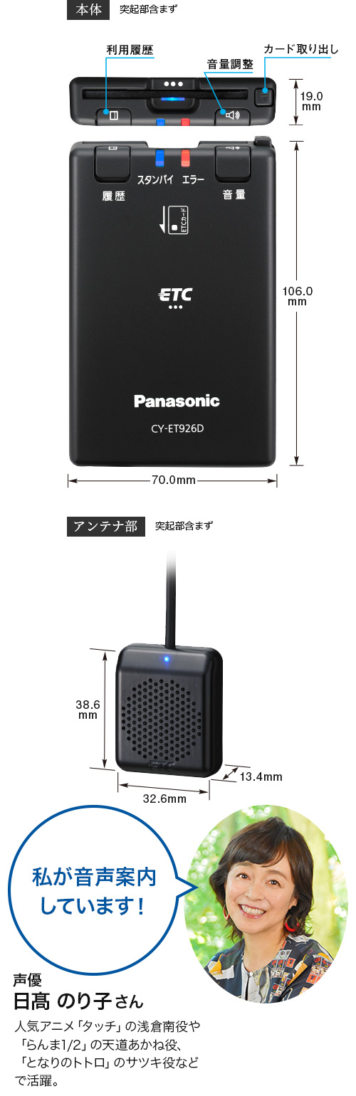 ETC車載器  Panasonic製