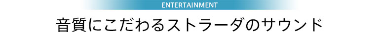 エンタテイメント CN-AS300WD/AS300D　音質にこだわるストラーダのサウンド