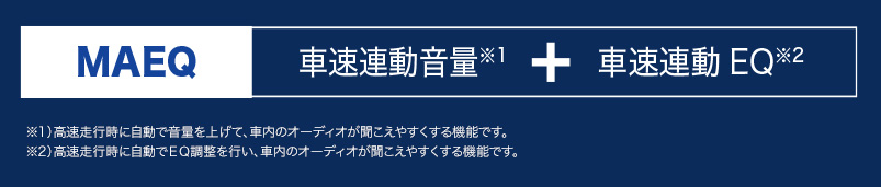 MAEQ車速連動音量＋車速連動EQ