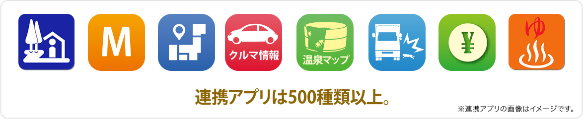 連携アプリは500種類以上