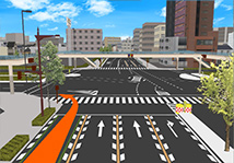 リアル3D交差点拡大図