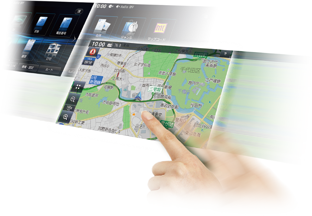 HD美次元マップ」を搭載。HD画質を最大限に活かした、繊細でリアルな地図であなたの運転をより強力にサポートします。