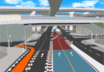 リアル3D交差点拡大図