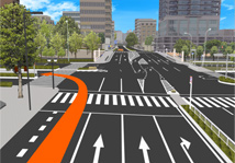 リアル3D交差点拡大図