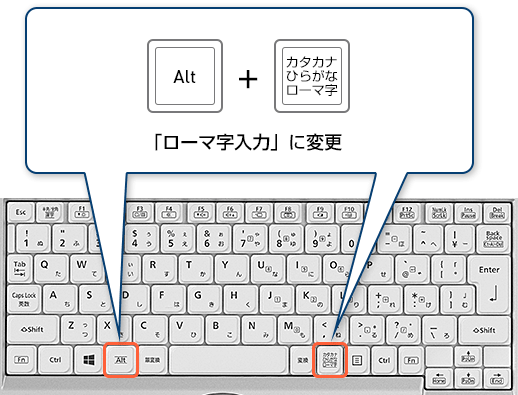 キーボード ローマ字 入力