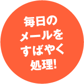 毎日のメールをすばやく処理！