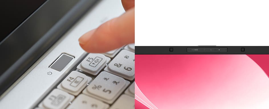 指紋認証と顔認証