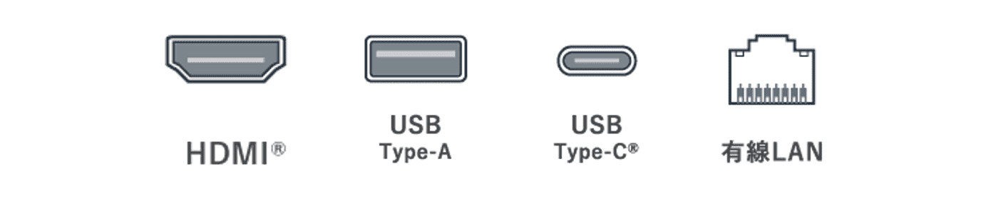 充実のインタフェース