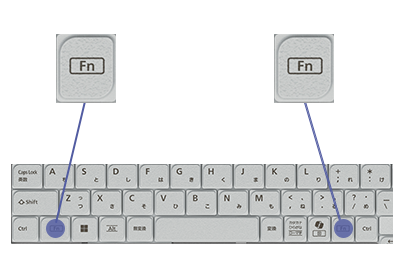 左右2つのファンクションキー