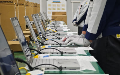 機械と人の感覚で 最終検査