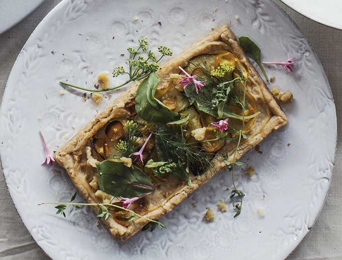 ズッキーニのセイボリータルト