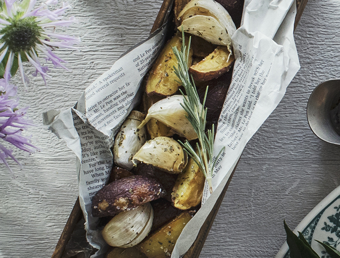 ハーブガーリックのフライドポテト