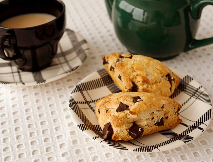 【オレンジページ レシピ】チョコチャンクスコーン