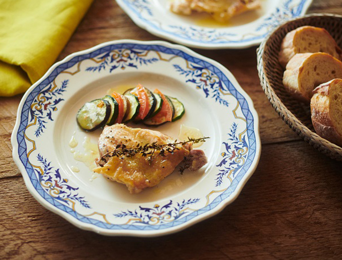 鶏肉と夏野菜の彩りグリル
