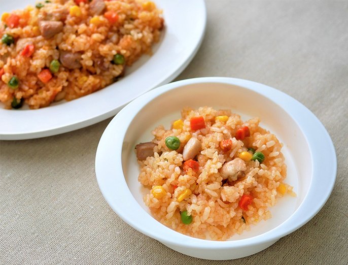 【取り分け幼児食】チキンライス