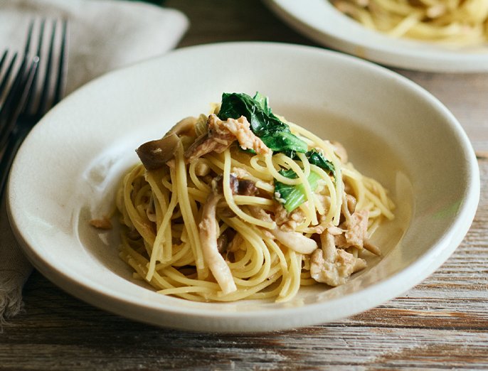 【タサン志麻さん監修レシピ】きのこのツナマヨパスタ