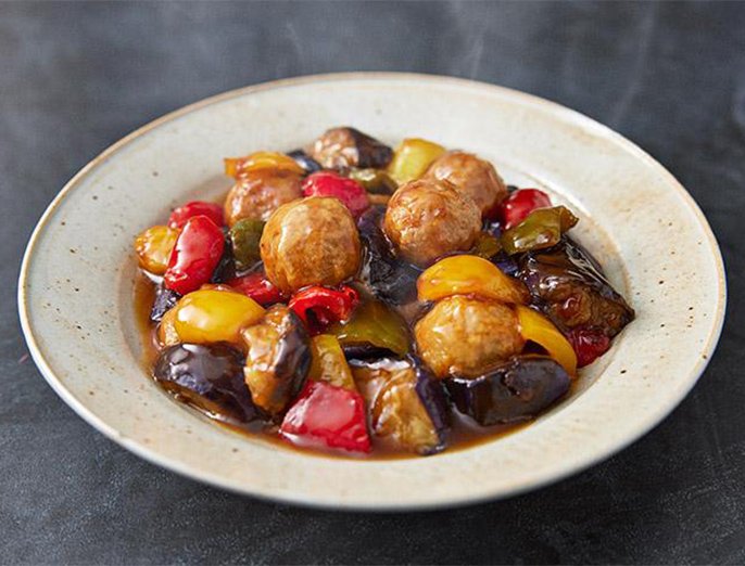 肉だんごと野菜の甘酢あん（冷凍）