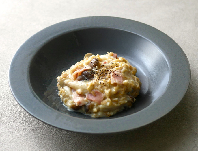 オートミールのチーズリゾット