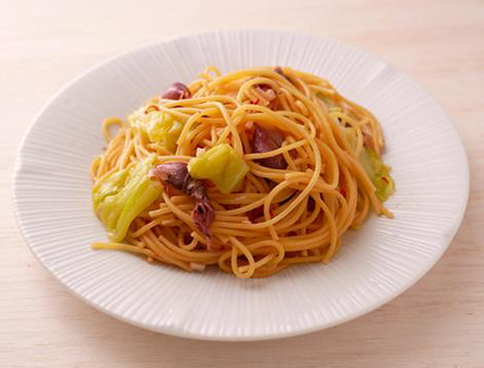 富山ご当地 ほたるいかのペペロンチーノ