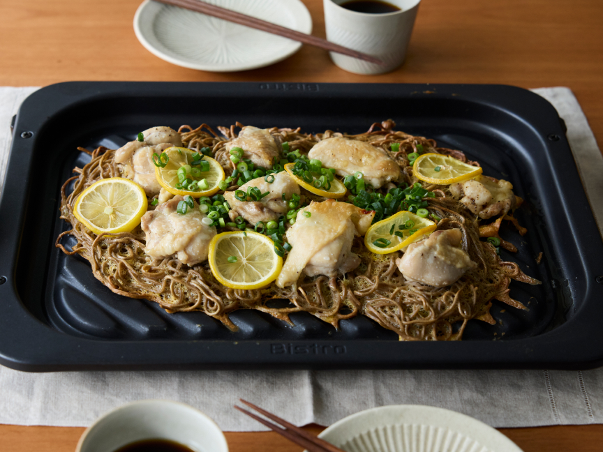 グリルチキン瓦そば