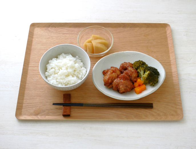 【やわらか食】から揚げ定食