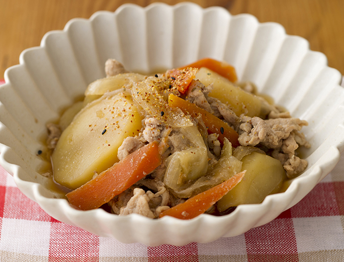 フライパンでクイック肉じゃが