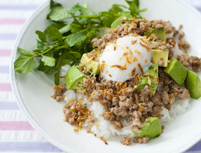 カフェ風そぼろ肉ご飯