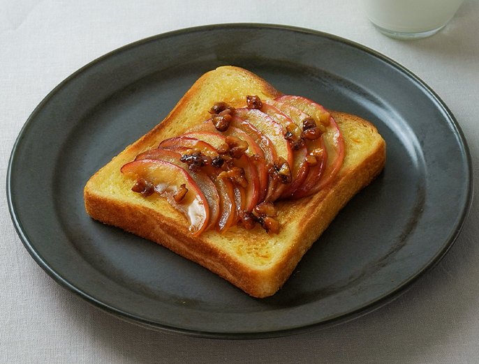 【青森県】焼きりんごのバタートースト