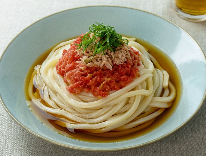 【熊本県】すりおろしトマトのぶっかけうどん