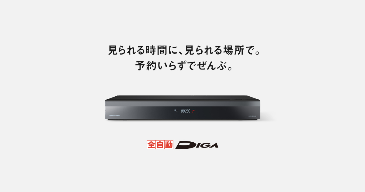 Panasonic ブルーレイディスクレコーダー DMR-2X203 長き