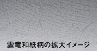 雲竜和紙柄　ほのかに浮かび上がる繊細な模様