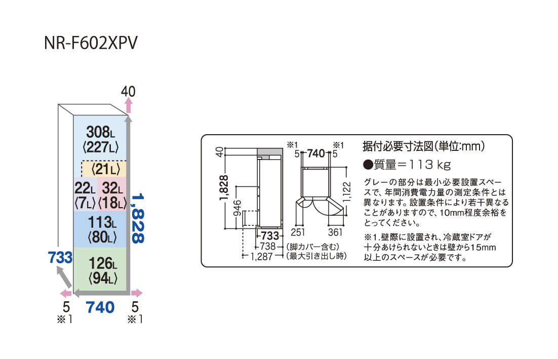 詳細情報 パナソニックパーシャル搭載冷蔵庫 NR-F602XPV | 冷蔵庫 