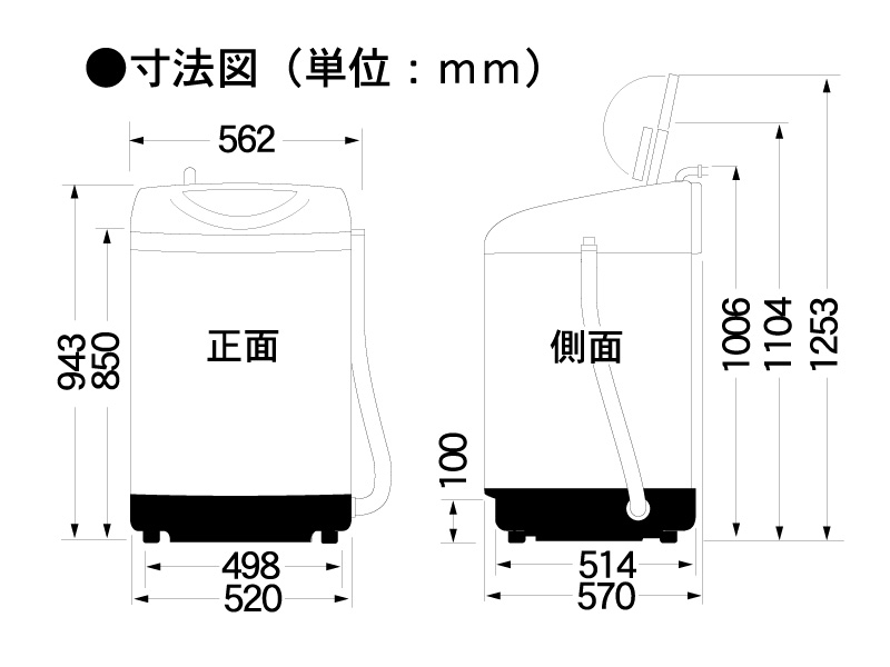 パナソニック　洗濯・脱水容量5.0kg 　乾燥機能付き全自動洗濯機　 NA-F50XD2 NA-F50XD2-W?wid=1200&hei=630