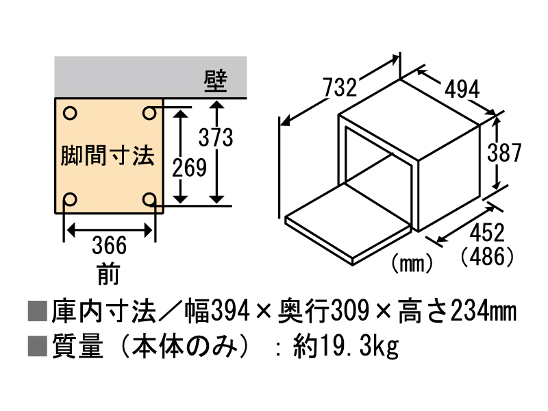NE-A303 仕様・詳細情報 - スチームオーブンレンジ | オーブンレンジ