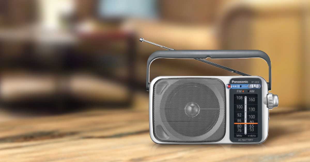 Panasonic AM/FMラジオ 本体とアンテナのセット Panasonic FM/AM 2バンドラジオ RF-U150A-S