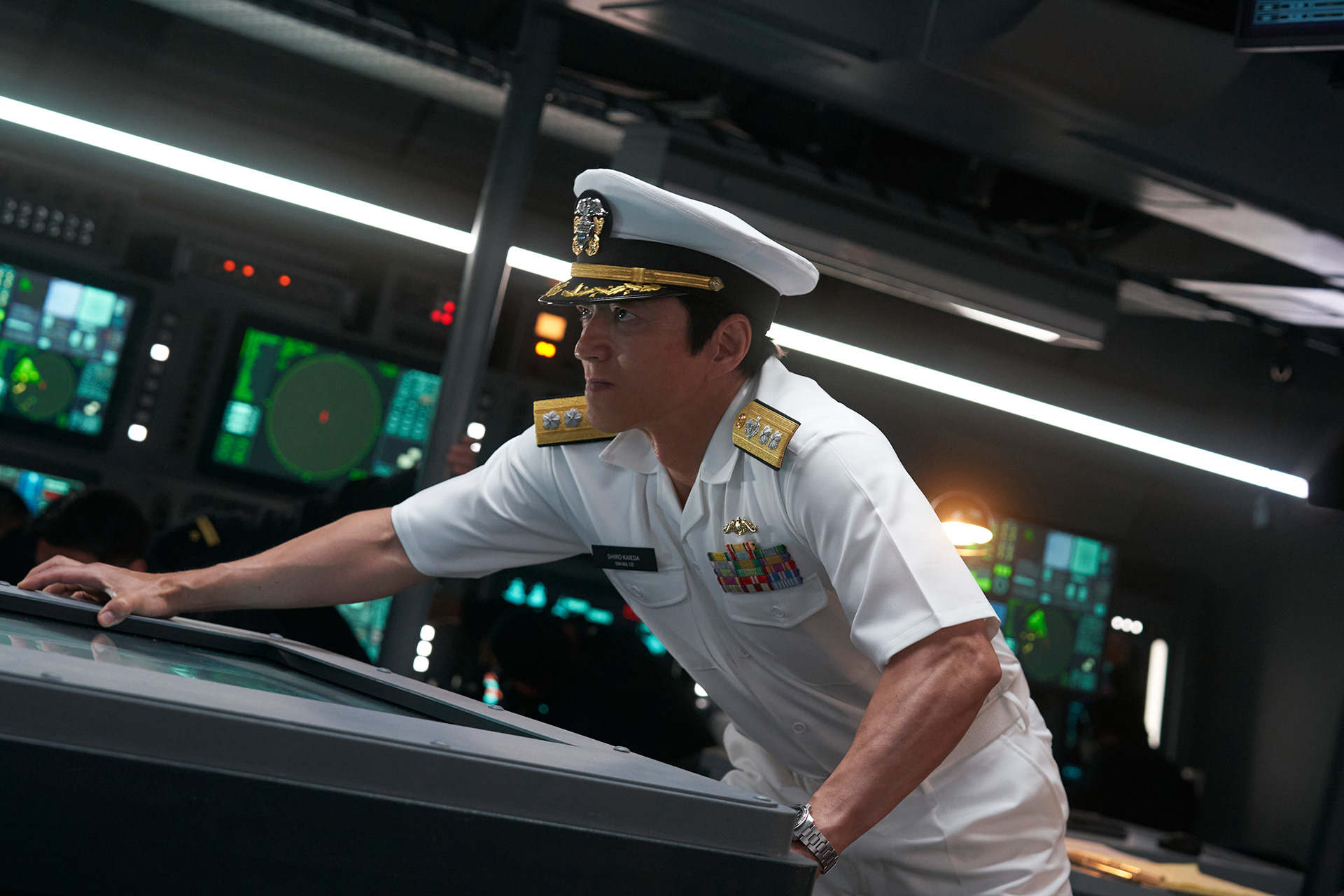 「沈黙の艦隊 北極海大海戦」より、クライマックスで“ある作戦”を決行する海江田四郎（演：大沢たかお）