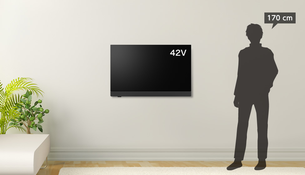 6畳＆43v型＆壁掛け