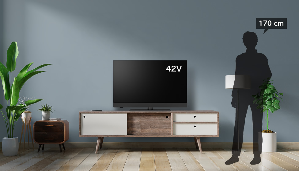 8畳＆43v型＆ローボード