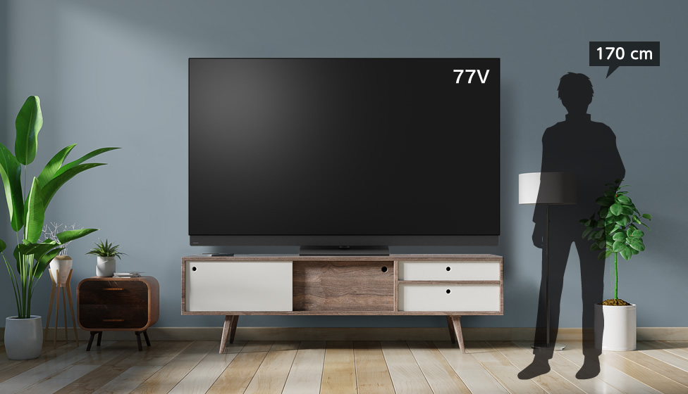 8畳＆75v型以上＆ローボード