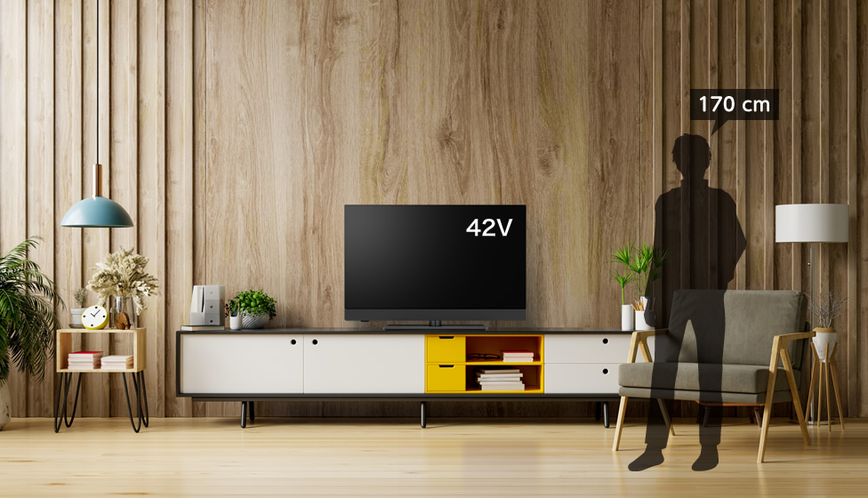 10畳＆43v型＆ローボード