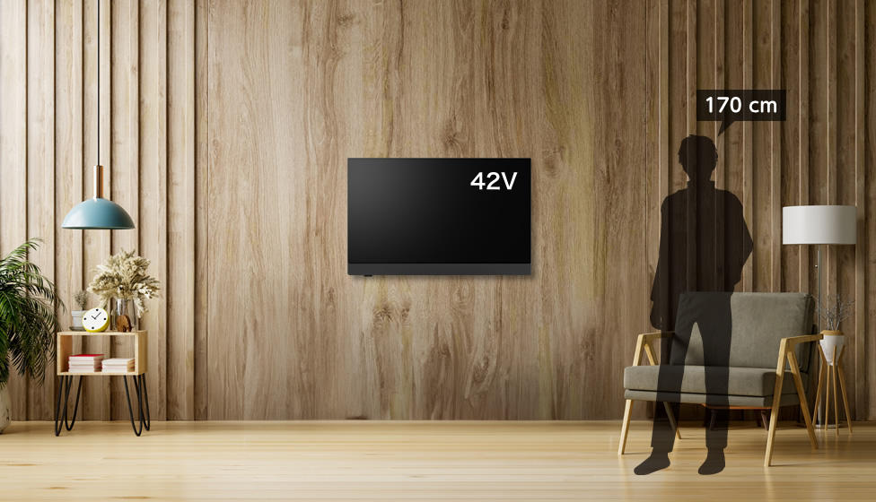 10畳＆43v型＆壁掛け