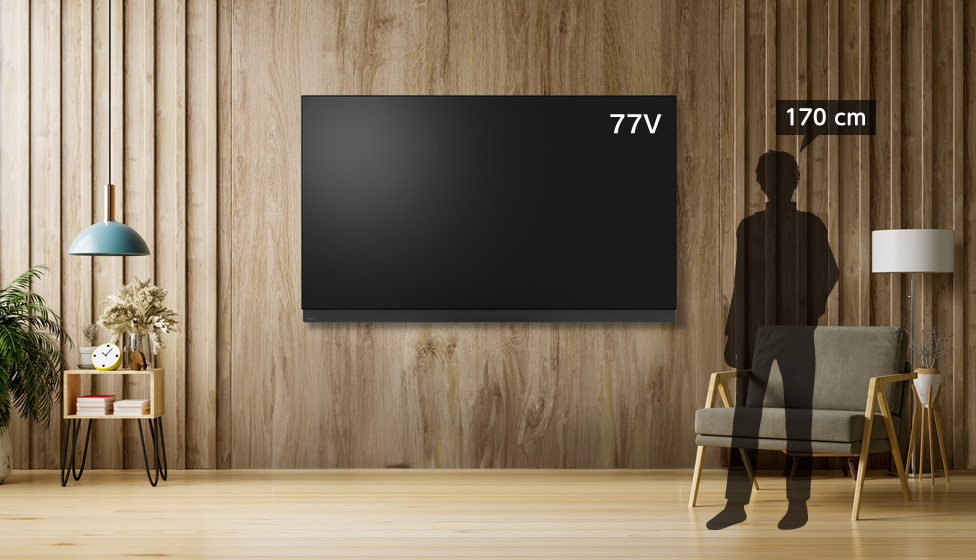 10畳＆75v型以上＆壁掛け