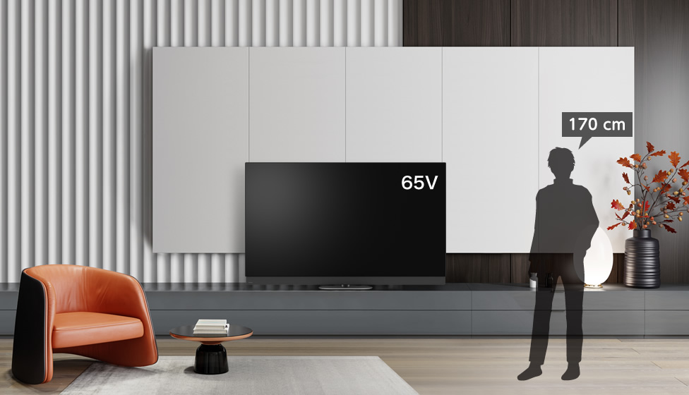 16畳＆65v型＆ローボード